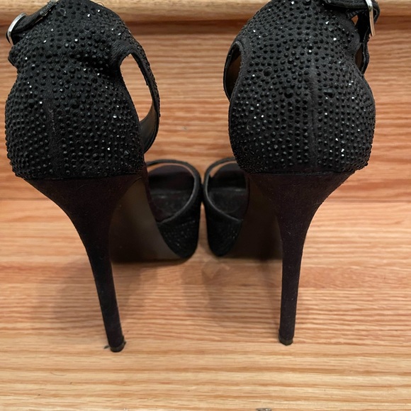 🌸 Steve Madden Pre Loved Carrie Heels w/ Ankle Strap Platforms, size 8.5 - Picture 6 of 15